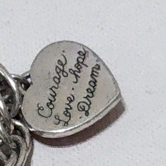 Brighton Go Red‎ heart dress breast cancer awareness Charm bracelet - Picture 4 of 5